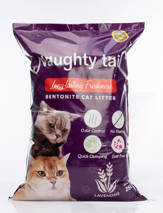NAUGHTY TAIL Clumping Cat Litter - Lavender Scent