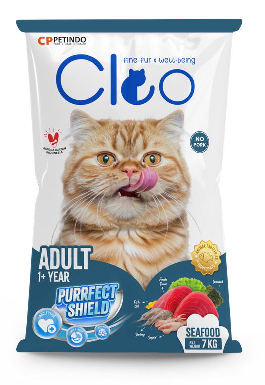 Cleo Seafood Dry Cat food For Adult Cats In UAE Free Delivery By Hunger Fixer