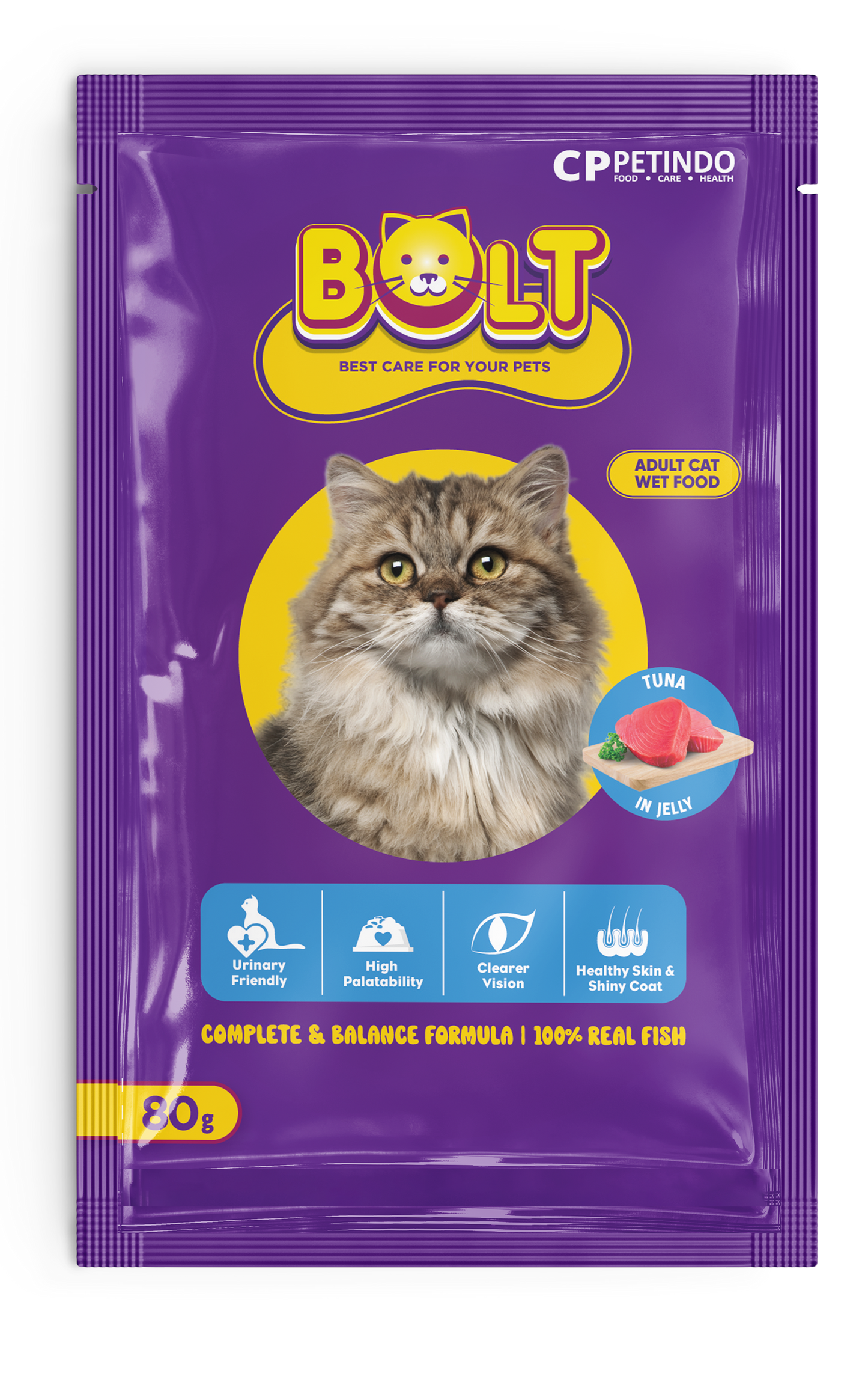 BOLT Tuna in Jelly Wet Cat Food 80g