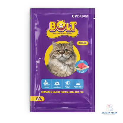 BOLT Tuna in Jelly Wet Cat Food 80g By Hunger Fixer