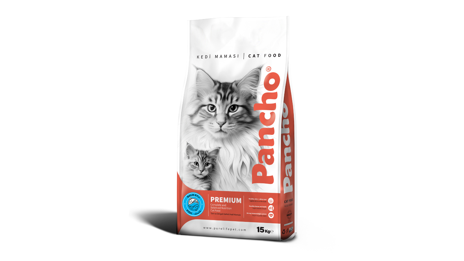 Pancho Dry Cat Food Fish Flavor 15 Kg in dubai & UAE by hunger fixer