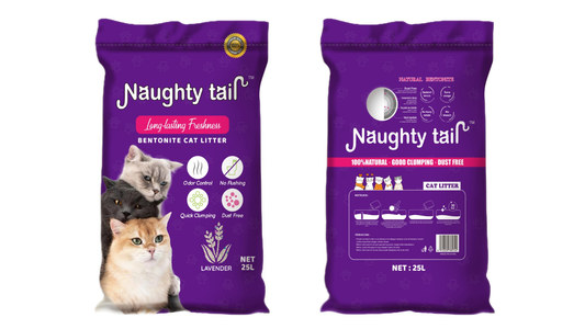 Naughty Tail Clumping Cat Litter Lavender Scent In Dubai & UAE By Hunger Fixer