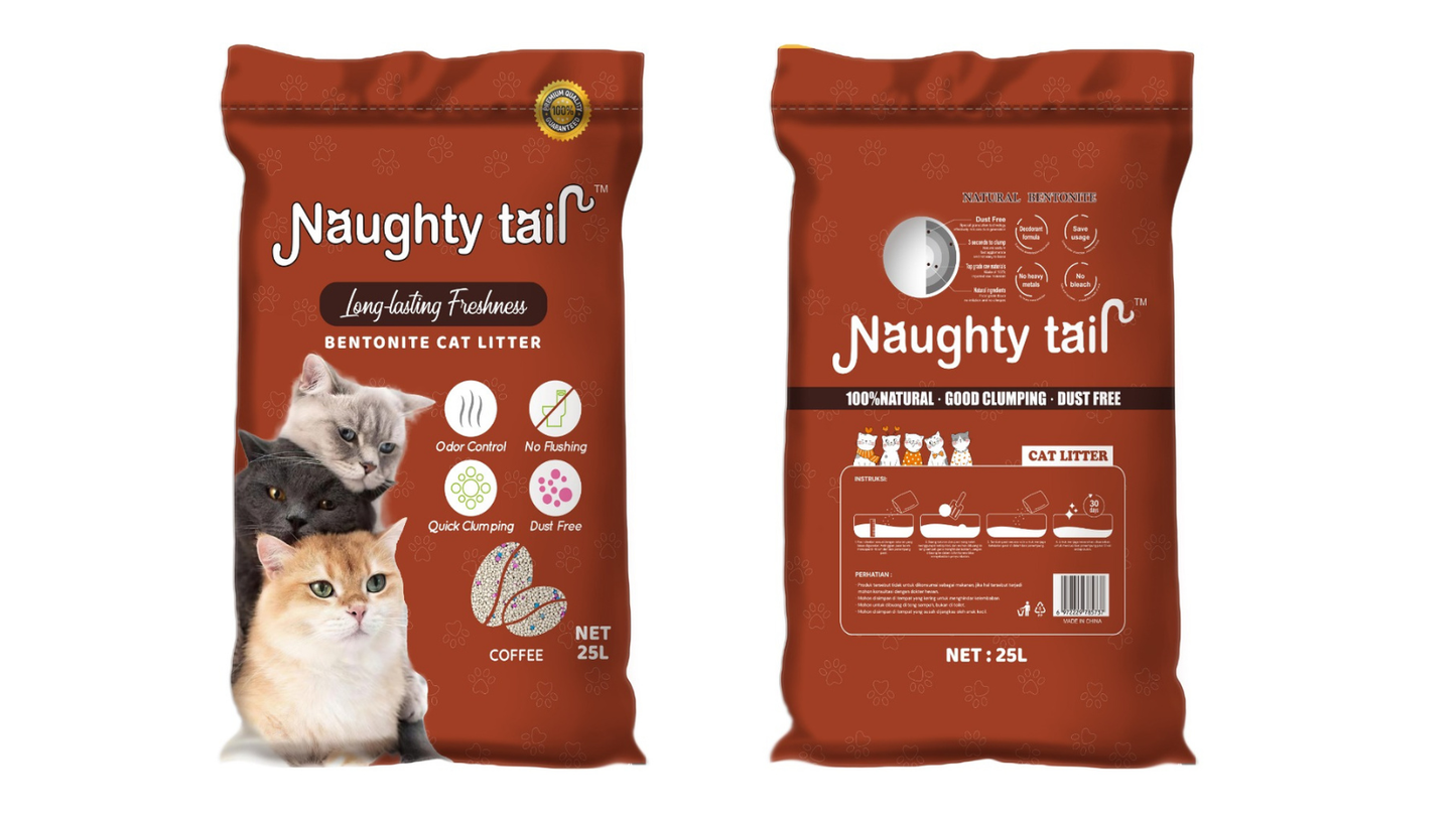Naughty Tail Clumping Cat Litter Coffee Scent In Dubai & UAE By Hunger Fxer