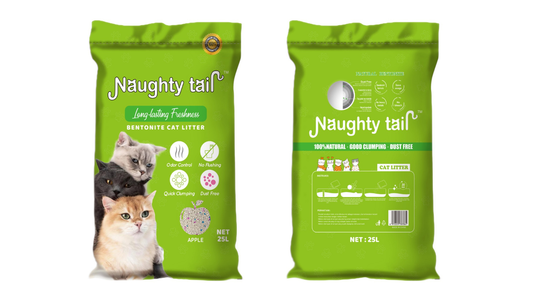 Naughty Tail Clumping Cat Litter Apple Scent In Dubai & UAE By Hunger Fixer
