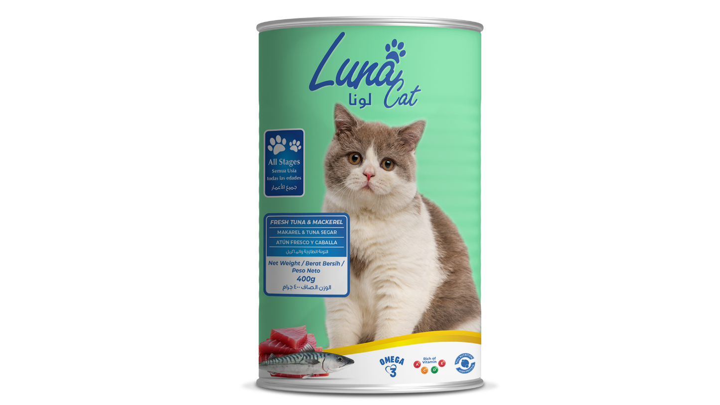 Luna Cat Wet Food Pate Tuna & Mackerel 400gm in Dubai & UAE