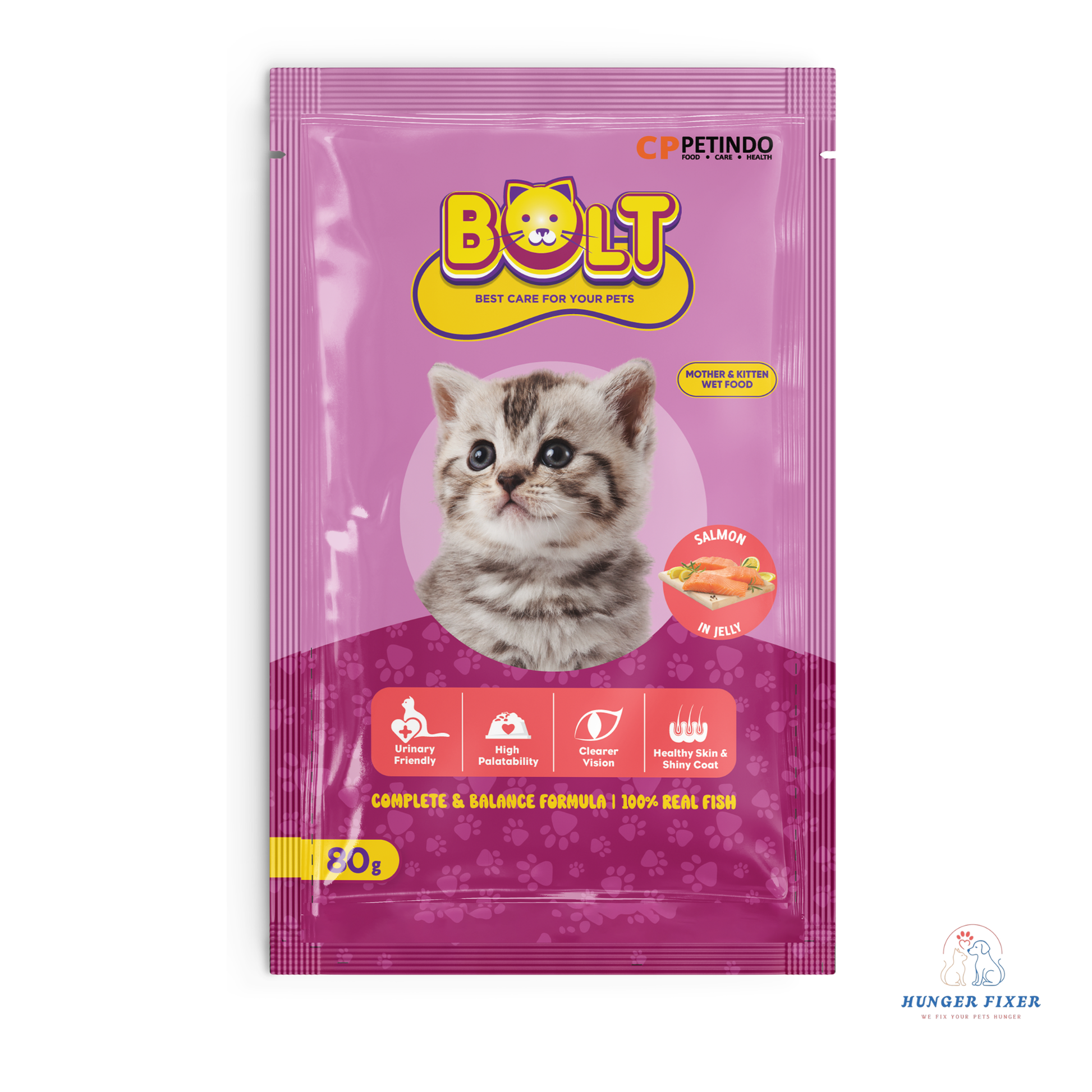 Bolt Mother & Baby Salmon et Cat Food By Hunger Fixer