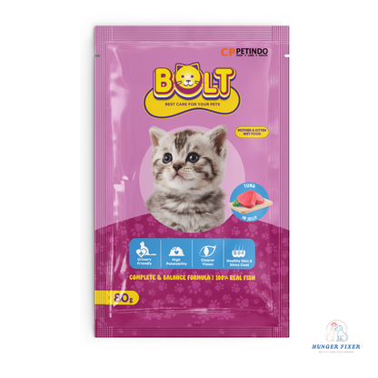 Bolt Mother & Baby Wet Cat Food Tuna By Hunger Fixer