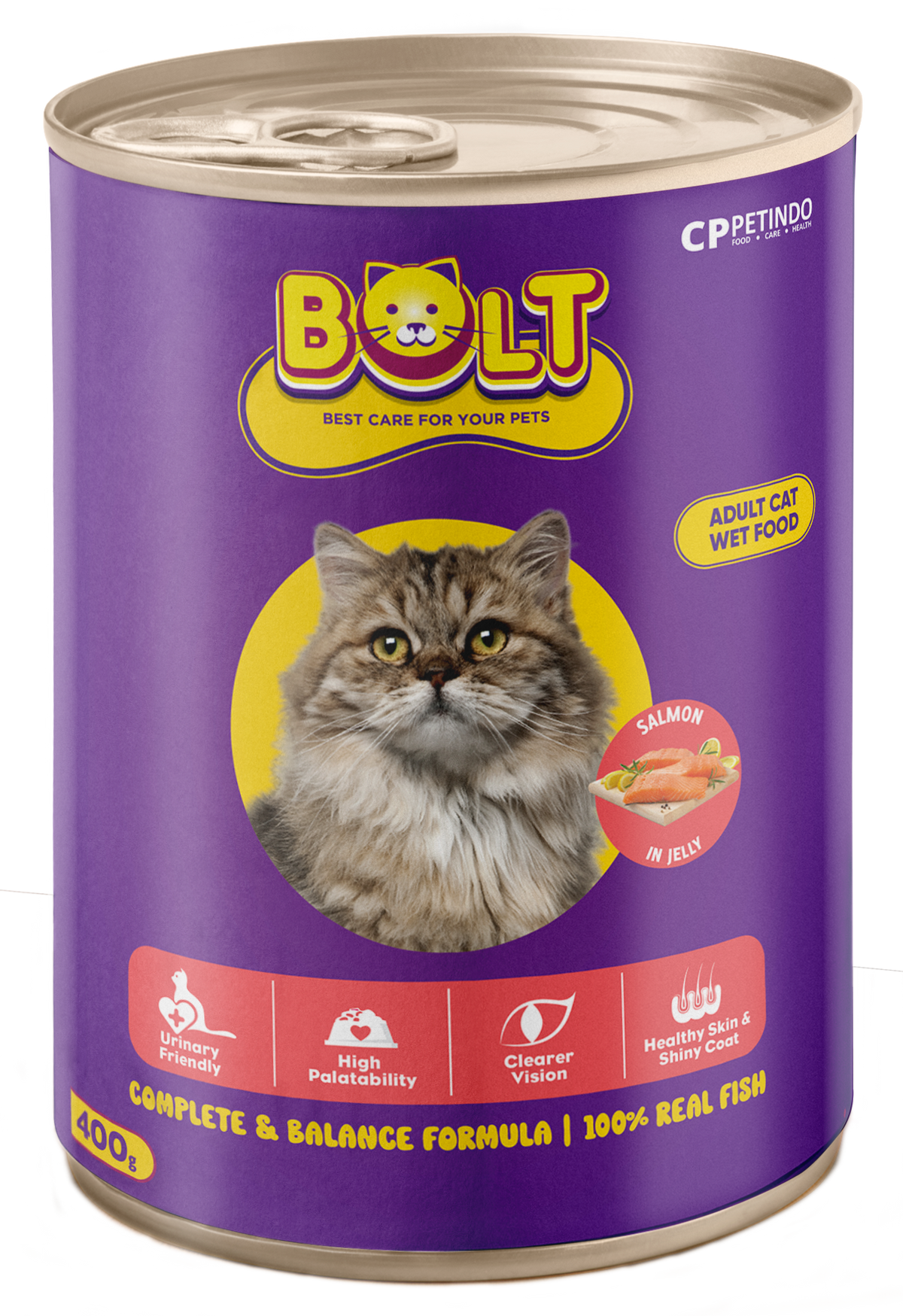 Bolt Wet Cat Food Salmon 400gm