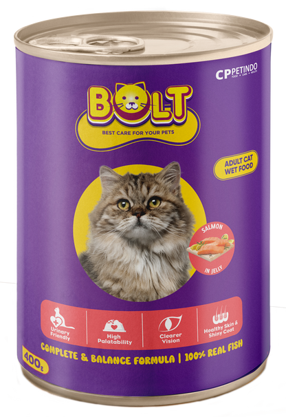 Bolt Wet Cat Food Salmon 400gm