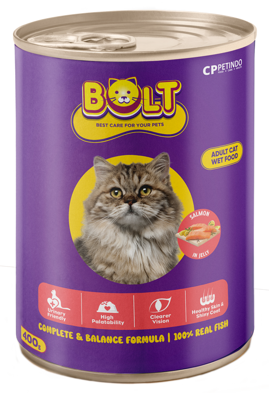 Bolt Wet Cat Food Salmon 400gm