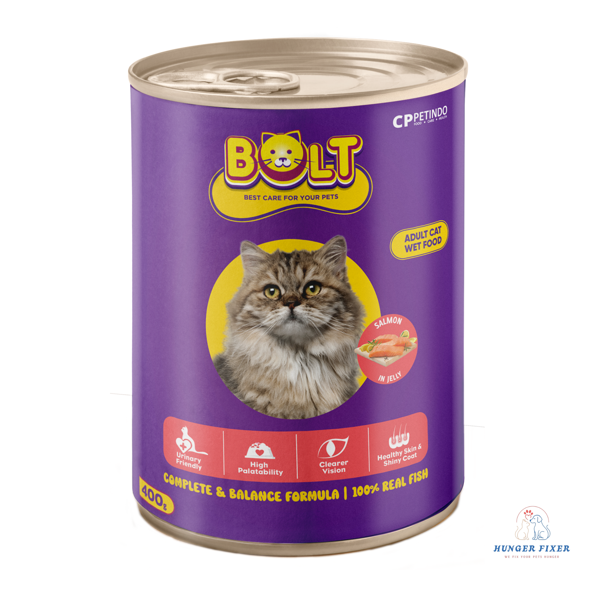 Bolt Wet Cat Food Salmon By Hunger Fixer