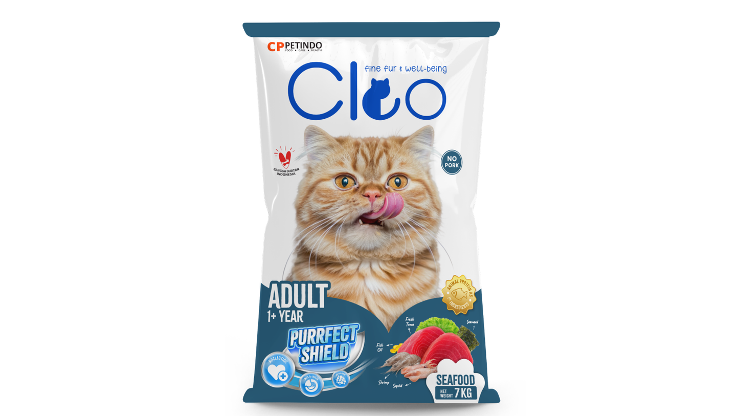 Cleo Seafood Dry Cat food For Adult Cats In UAE Free Delivery By Hunger Fixer