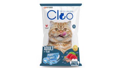 Cleo Seafood Dry Cat food For Adult Cats In UAE Free Delivery By Hunger Fixer