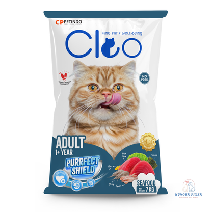 Cleo Dry Cat Food Seafood by Hunger Fixer