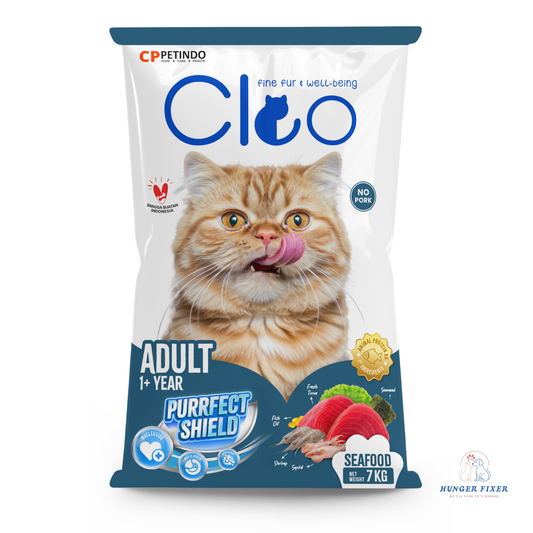 Cleo Dry Cat Food Seafood by Hunger Fixer