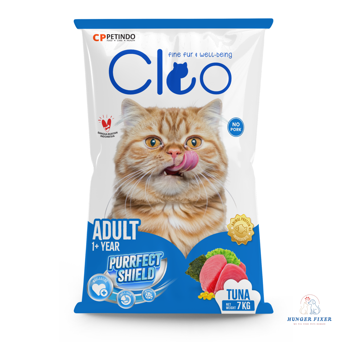 Cleo Dry cat Food Tuna Flavor by Hunger Fixer 