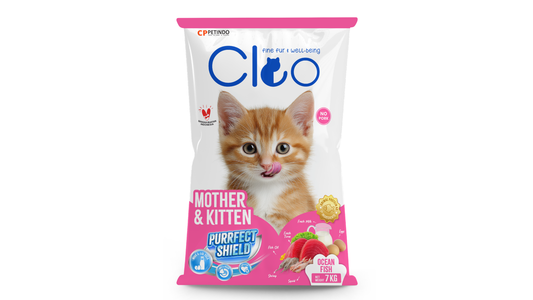Cleo mother & kitten Dry Cat Food in UAE | Premium dry mother & kitten food 