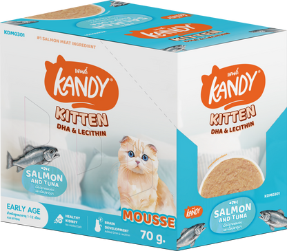Kandy Indoor Kitten Formula Cat Wet Food 70gm Salmon & Tuna Mousse
