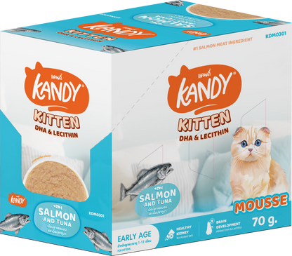 Kandy Indoor Kitten Formula Cat Wet Food 70gm Salmon & Tuna Mousse