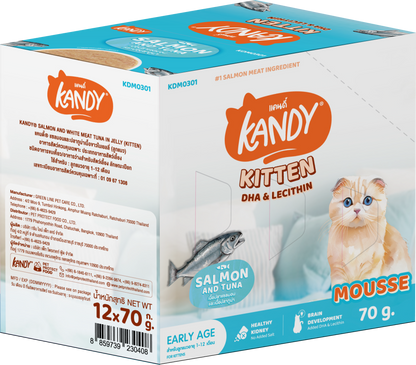 Kandy Indoor Kitten Formula Cat Wet Food 70gm Salmon & Tuna Mousse