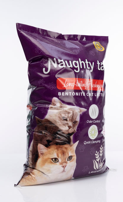 NAUGHTY TAIL Clumping Cat Litter - Lavender Scent