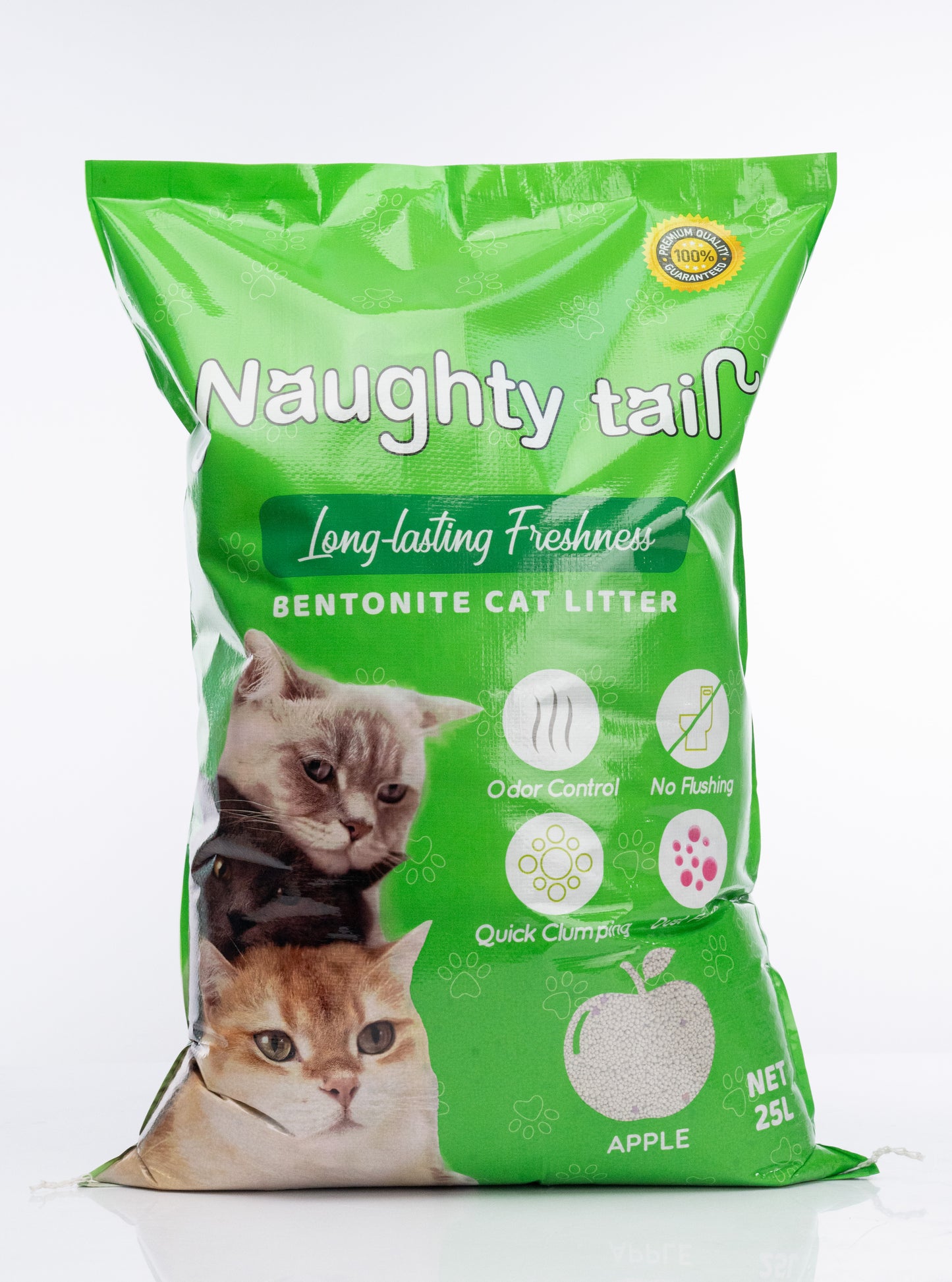 NAUGHTY TAIL Clumping Cat Litter - Apple Scent