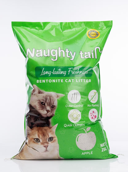 NAUGHTY TAIL Clumping Cat Litter - Apple Scent