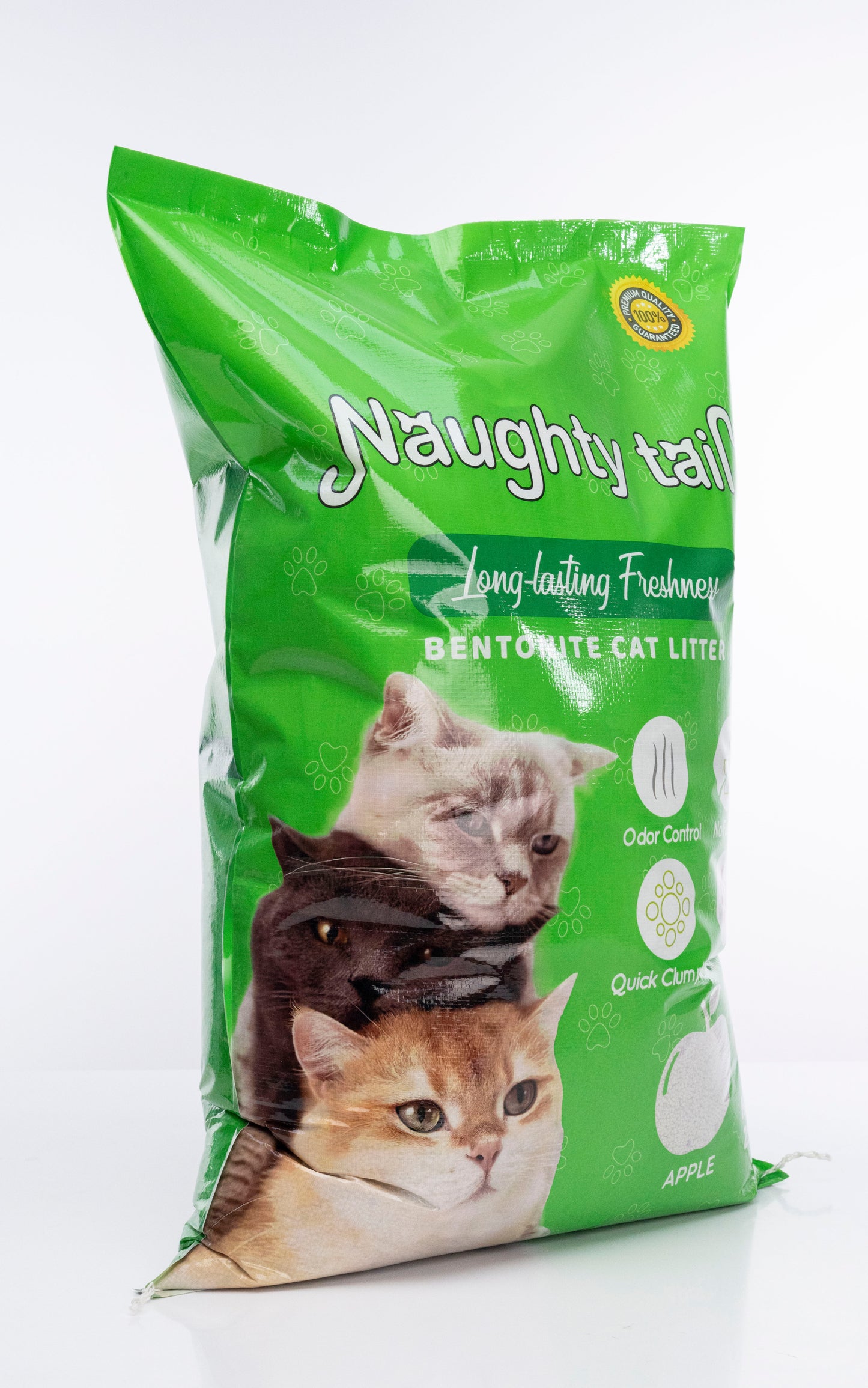 NAUGHTY TAIL Clumping Cat Litter - Apple Scent