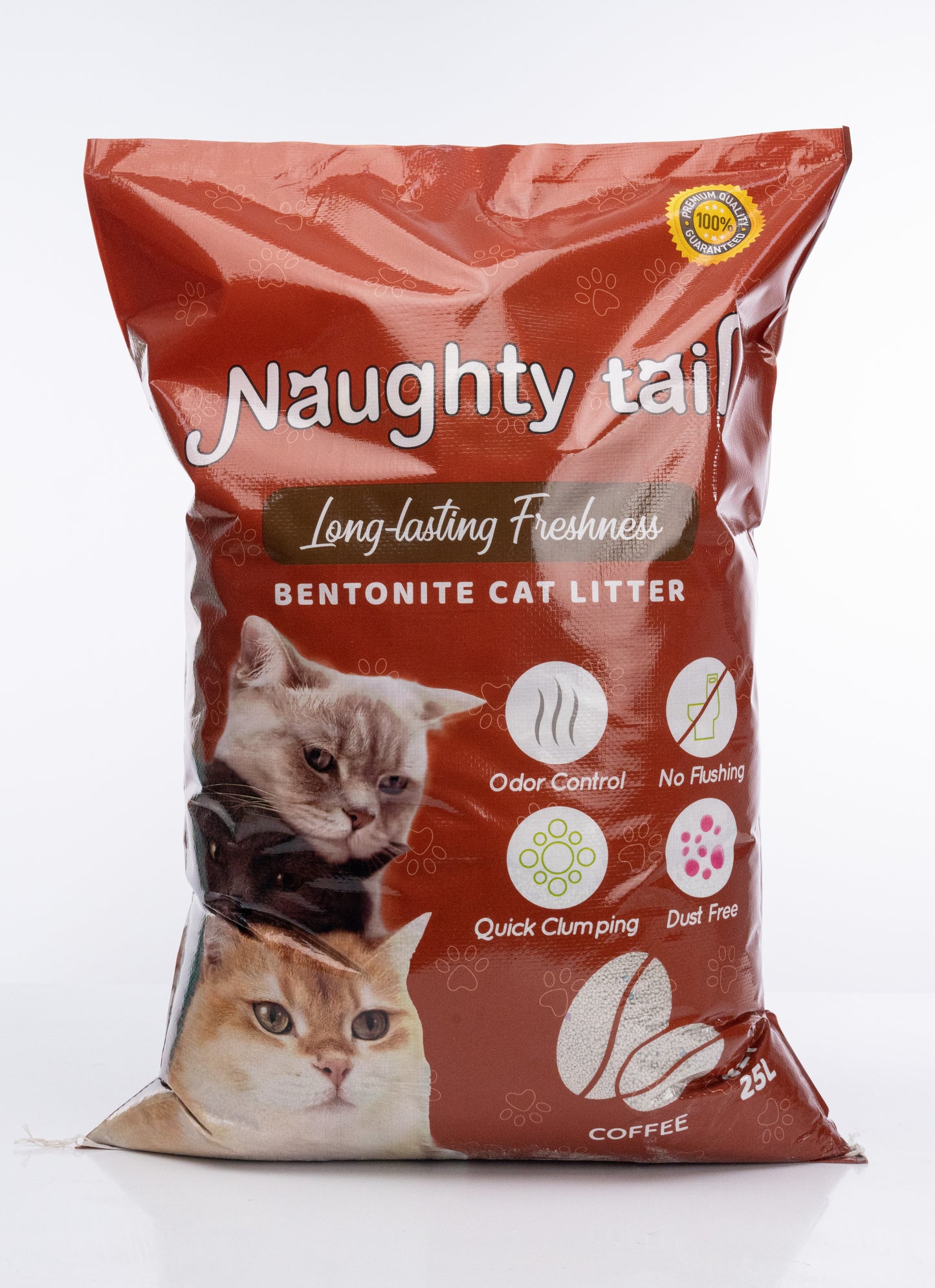 NAUGHTY TAIL Clumping Cat Litter - Coffee Scent