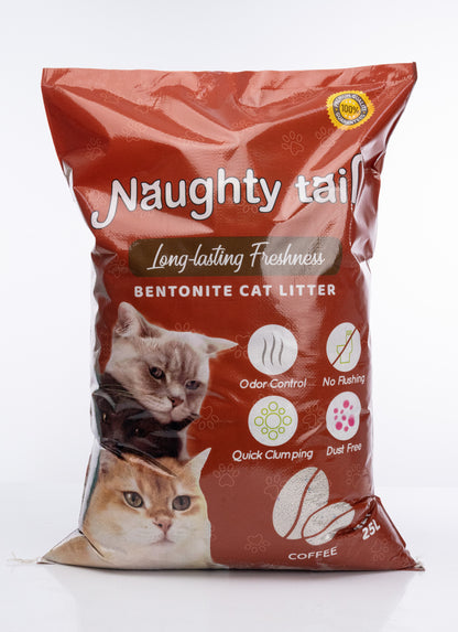 NAUGHTY TAIL Clumping Cat Litter - Coffee Scent