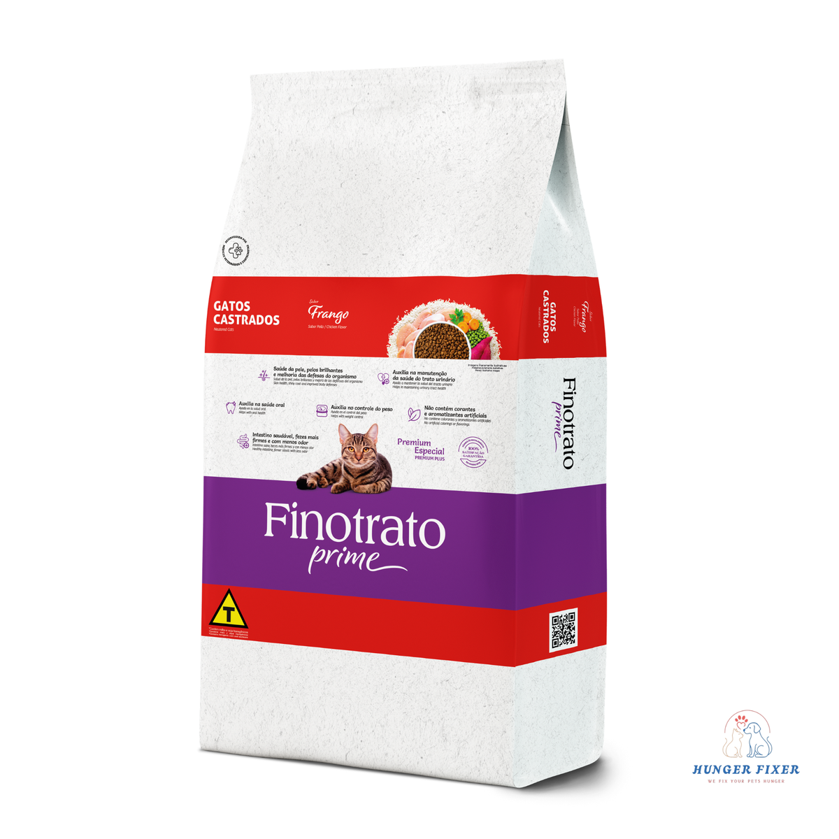 Finotrato Neutered Dry Cat Food Chicken By Hunger Fixer