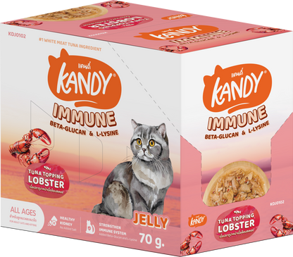 kandy immune formula cat wet food tuna lobster 70g | Premium Wet Cat Food in Jelly | Cat Wet food UAE free Delivery | Hunger Fixer
