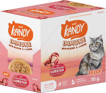 Kandy Immune Formula Cat Wet Food 70gm Tuna & Lobster in Jelly