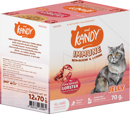 Kandy Immune Formula Cat Wet Food 70gm Tuna & Lobster in Jelly