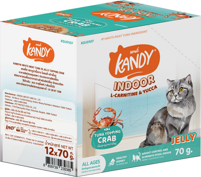 Kandy indoor formula cat wet food tuna crab 70g | Premium Wet Food UAE | Hunger Fixer Cat Food UAE