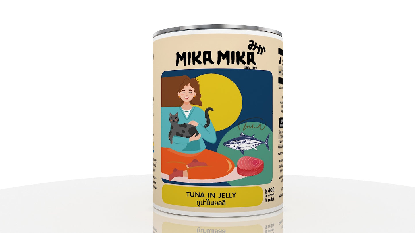Mika Mika Tuna In jelly Cat Wet Food 400gm | premium wet cat food UAE Free Delivery