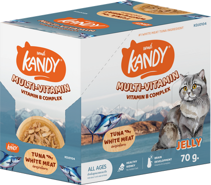 Kandy Multi Vitamins Cat Wet Food 70gm Tuna In Jelly