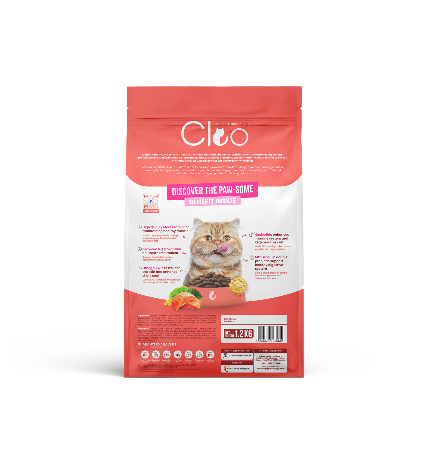Cleo Salmon Adult Dry cat Food By Hunger Fixer