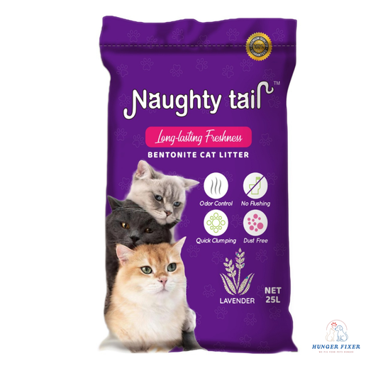 Naughty Tail Clumping Cat Litter Lavender By Hunger Fixer