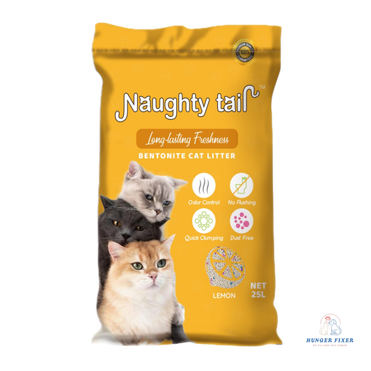 Naughty Tail Clumping Cat Litter Lemon By Hunger Fixer