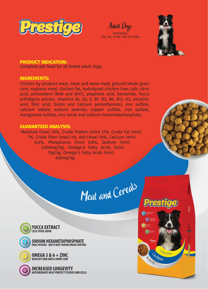 prestig dog food