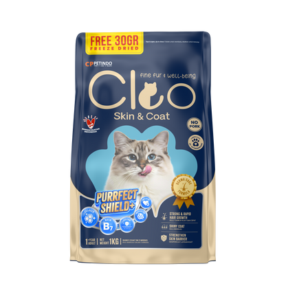 Cleo Functional Series - Skin And Coat Adult Cat Food | Hunger Fixer | Buy Online
