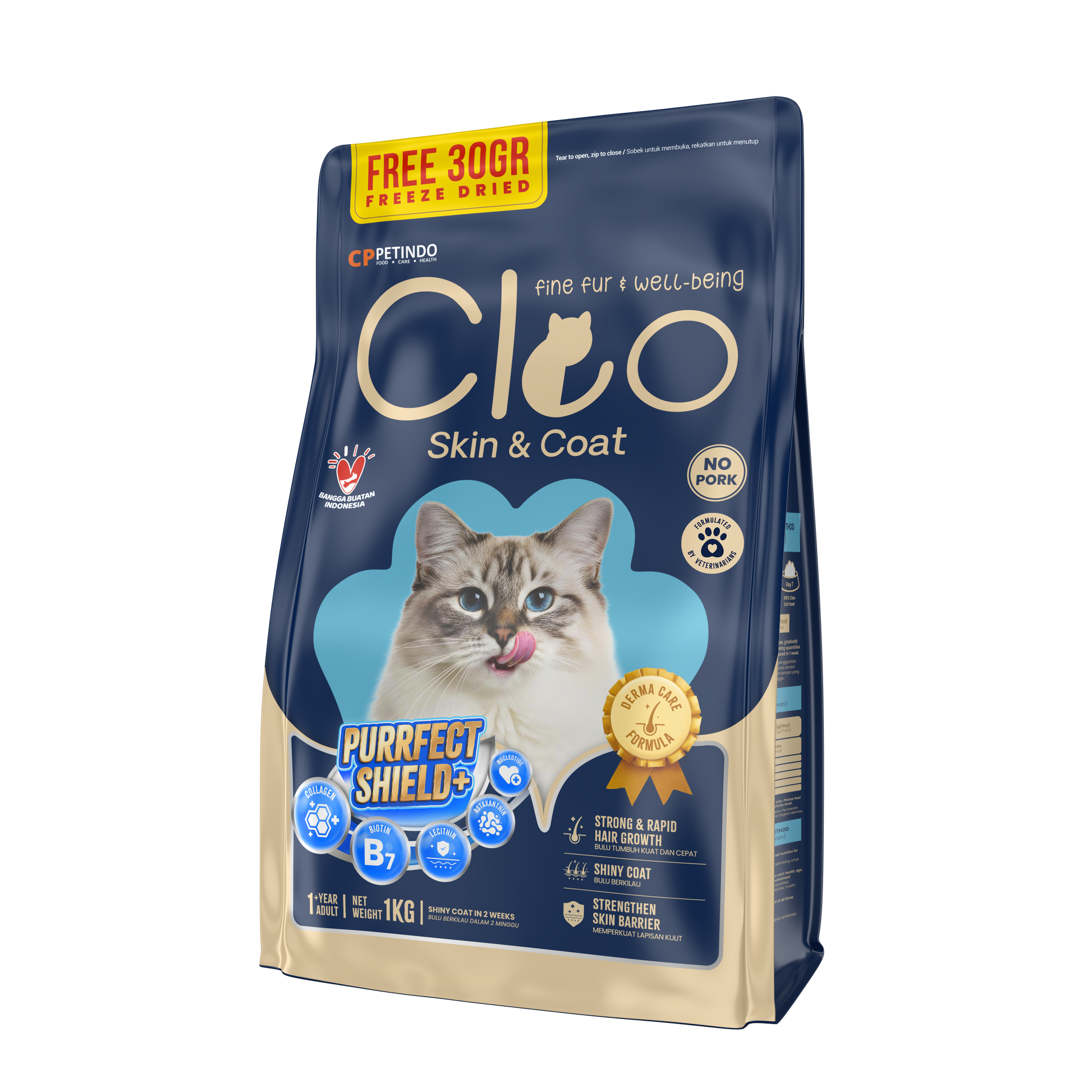 Cleo Functional Series - Skin And Coat Adult Cat Food | Hunger Fixer | Buy Online