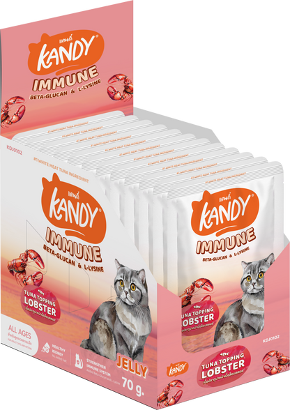 kandy immune formula cat wet food tuna lobster 70g | Premium Wet Cat Food in Jelly | Cat Wet food UAE free Delivery | Hunger Fixer
