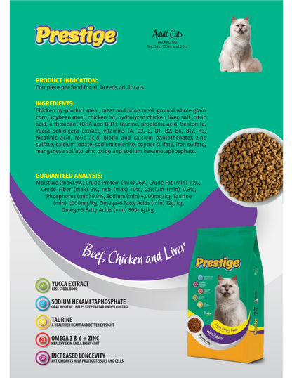 Prestige Dry Cat Food For  (1+ Years)